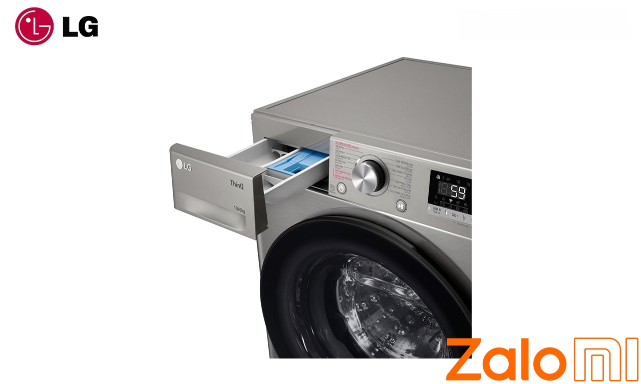 Máy giặt sấy LG Inverter 10kg FV1410D4P